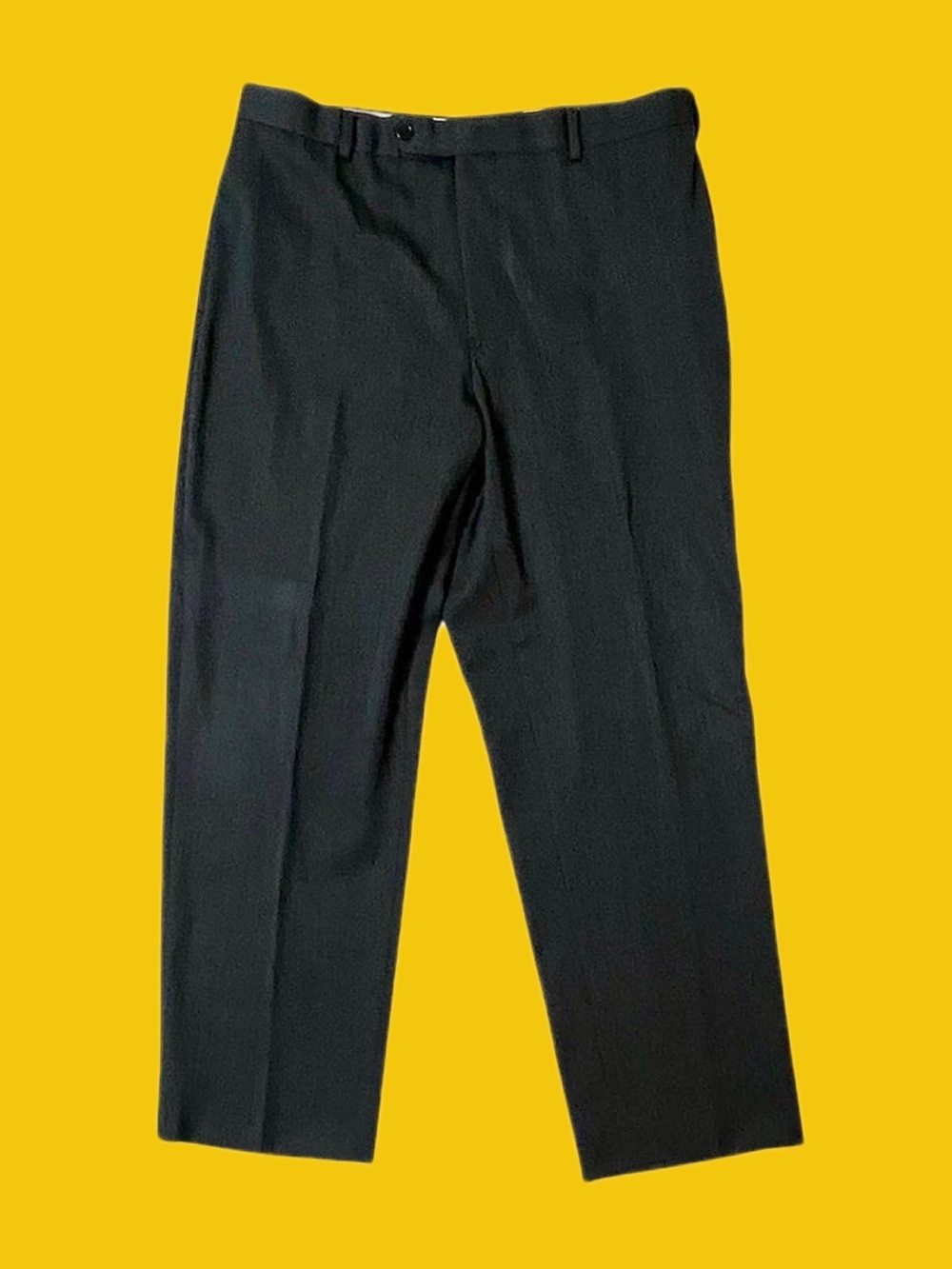 Brooks Brothers 1818 Madison 100% Wool Dress Pants Black 38x30